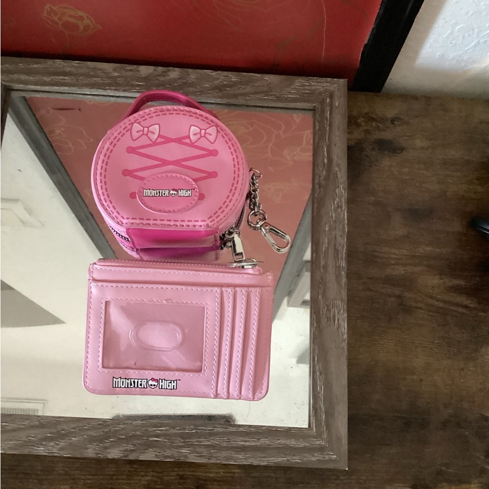 Monster High Pink Skull and Web Kids Bag Set